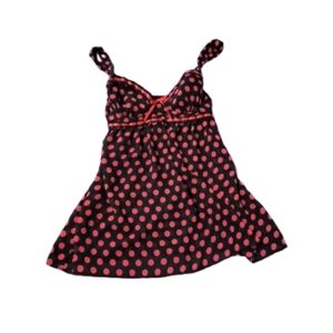 red and black polka dot slip dress Sandrine Midi Dress in Bohemia Spot Deep Navy main image 1